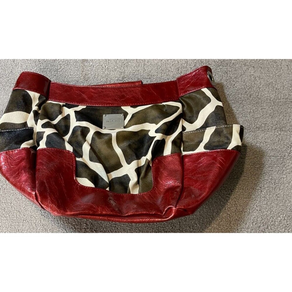 Miche Demi Shell Only "Joella" animal print with Burgundy base and edging